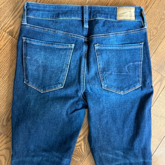 American Eagle Dream Jean high waist skinny jeans in dark blue - Picture 11 of 12